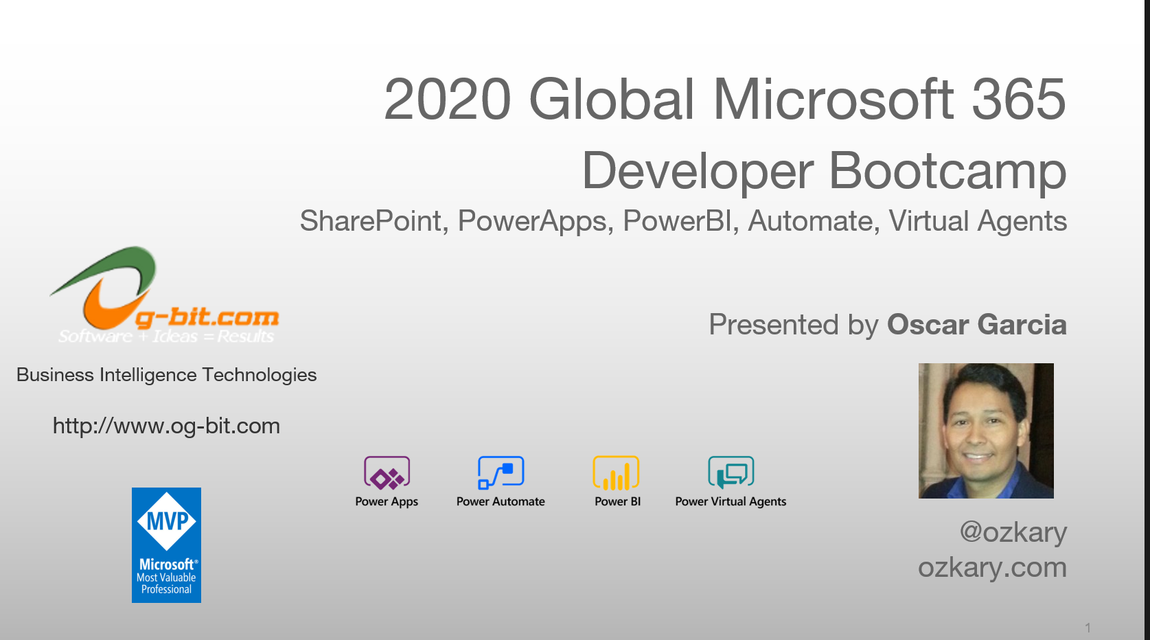 Microsoft 365 Platform by Oscar Garcia @ozkary